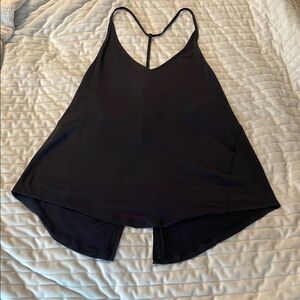 Lululemon Athletica Tie-Back Lightweight Black Yoga Tank Top